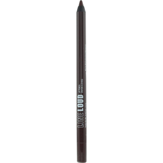 NYX Professional Makeup line loud lip liner in rebel kind chocolate brown for bold definition