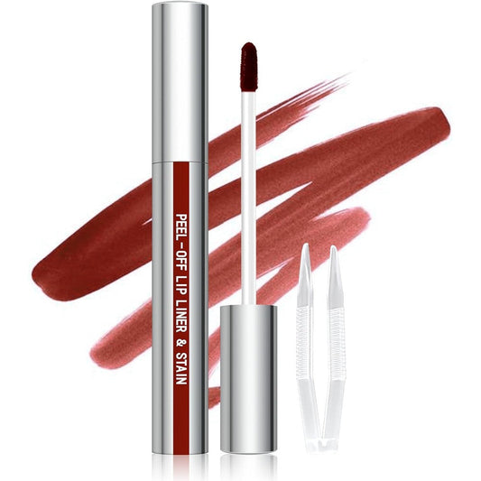 Cilrofelr peel off lip liner stain in cocoa for a long lasting matte lip tattoo