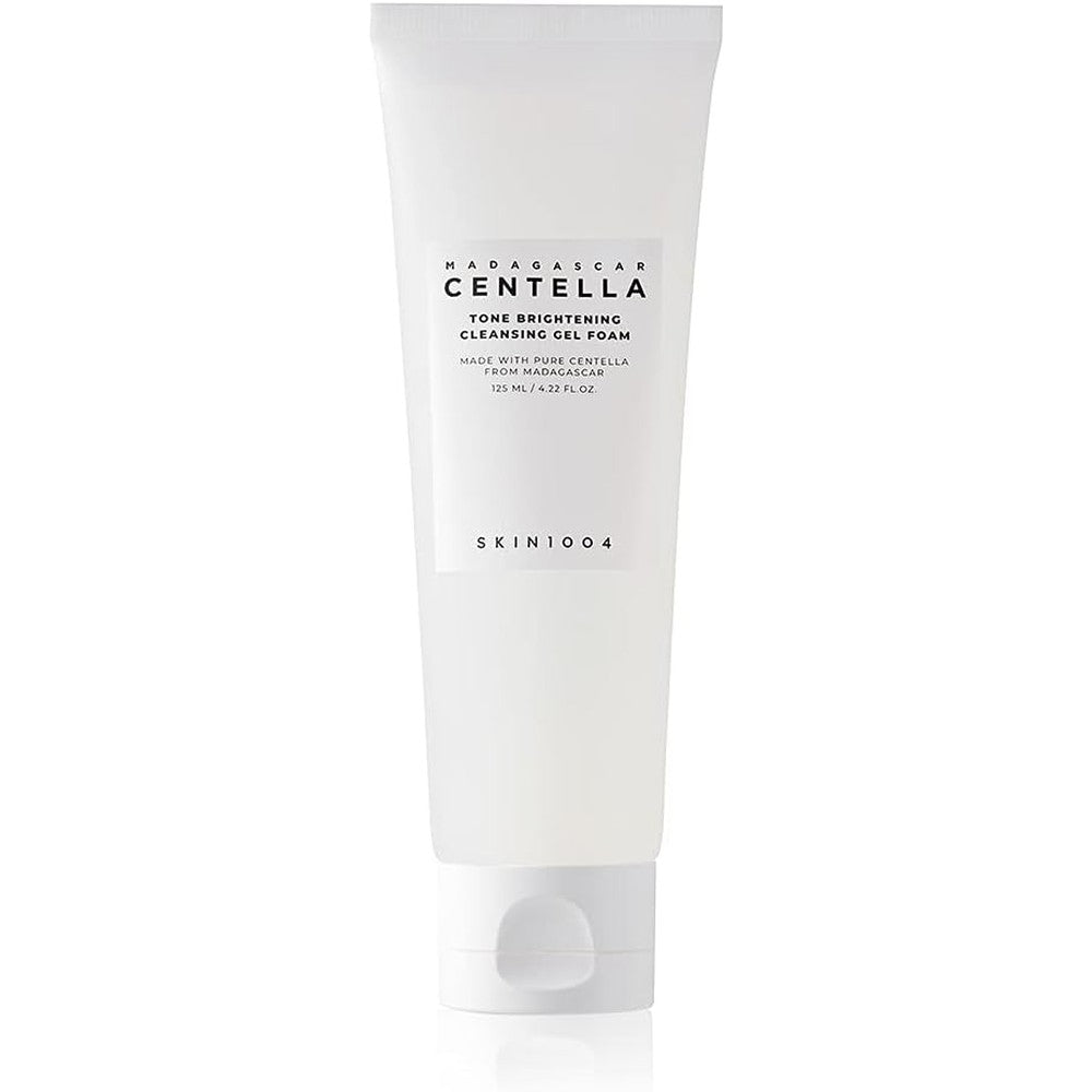 Skin1004 Madagascar Centella Tone Brightening Cleansing Gel Foam front view tube packaging