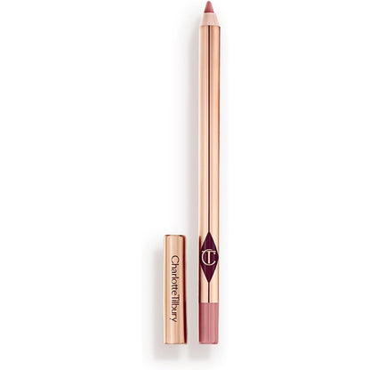 Charlotte Tilbury Lip Cheat Lip Liner Pencil front view showing the sleek brand packaging.
