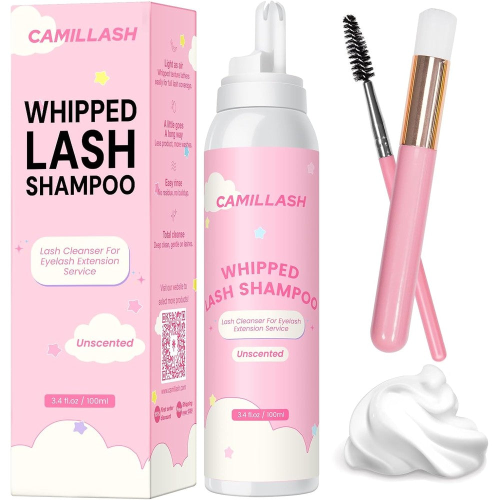Cl Camillash whipped lash cream shampoo bottle front view packaging