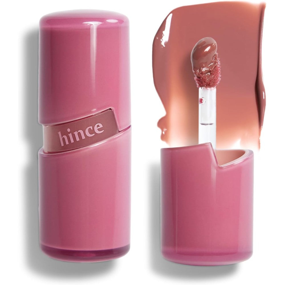 HINCE Raw Glow Lip Tint - Stain Glazed, Glossy Dewy Lip Gloss, Non Sticky & Long Wearing for Natural Glass Glow, Hydrating, Moisturizing Liquid Lipstick, Vegan, 0.13 fl.oz. (CHAI, 11)