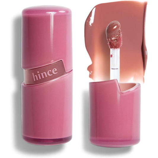 HINCE Raw Glow Lip Tint - Stain Glazed, Glossy Dewy Lip Gloss, Non Sticky & Long Wearing for Natural Glass Glow, Hydrating, Moisturizing Liquid Lipstick, Vegan, 0.13 fl.oz. (CHAI, 11)