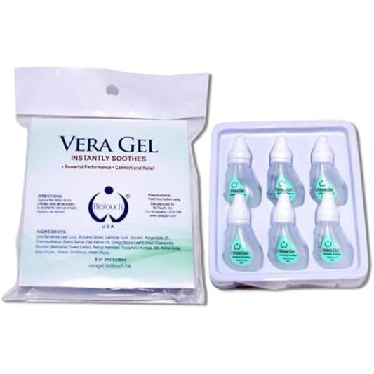 Biotouch Vera Gel permanent makeup aftercare soothing gel bottles