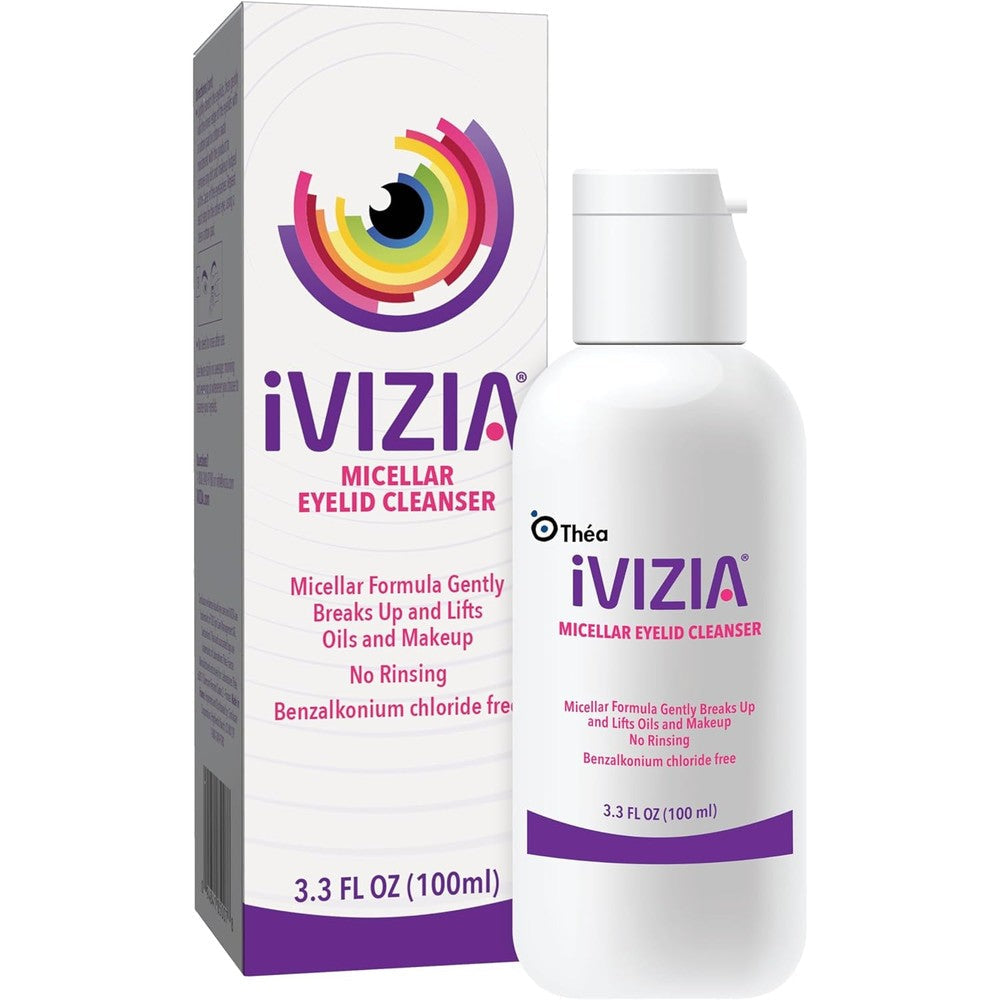 iVIZIA Micellar Eyelid Cleanser front view bottle packaging