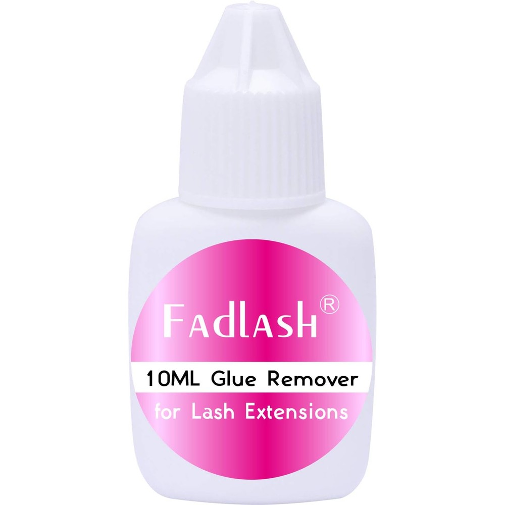 Fadlash eyelash extension glue gel remover front view bottle packaging