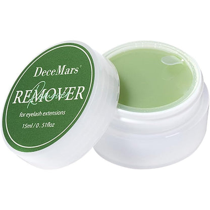 DeceMars Lash Gel Remover front view of the 15ml container showcasing the authentic cream formula packaging