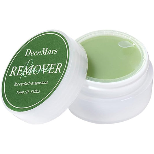 DeceMars Lash Gel Remover front view of the 15ml container showcasing the authentic cream formula packaging