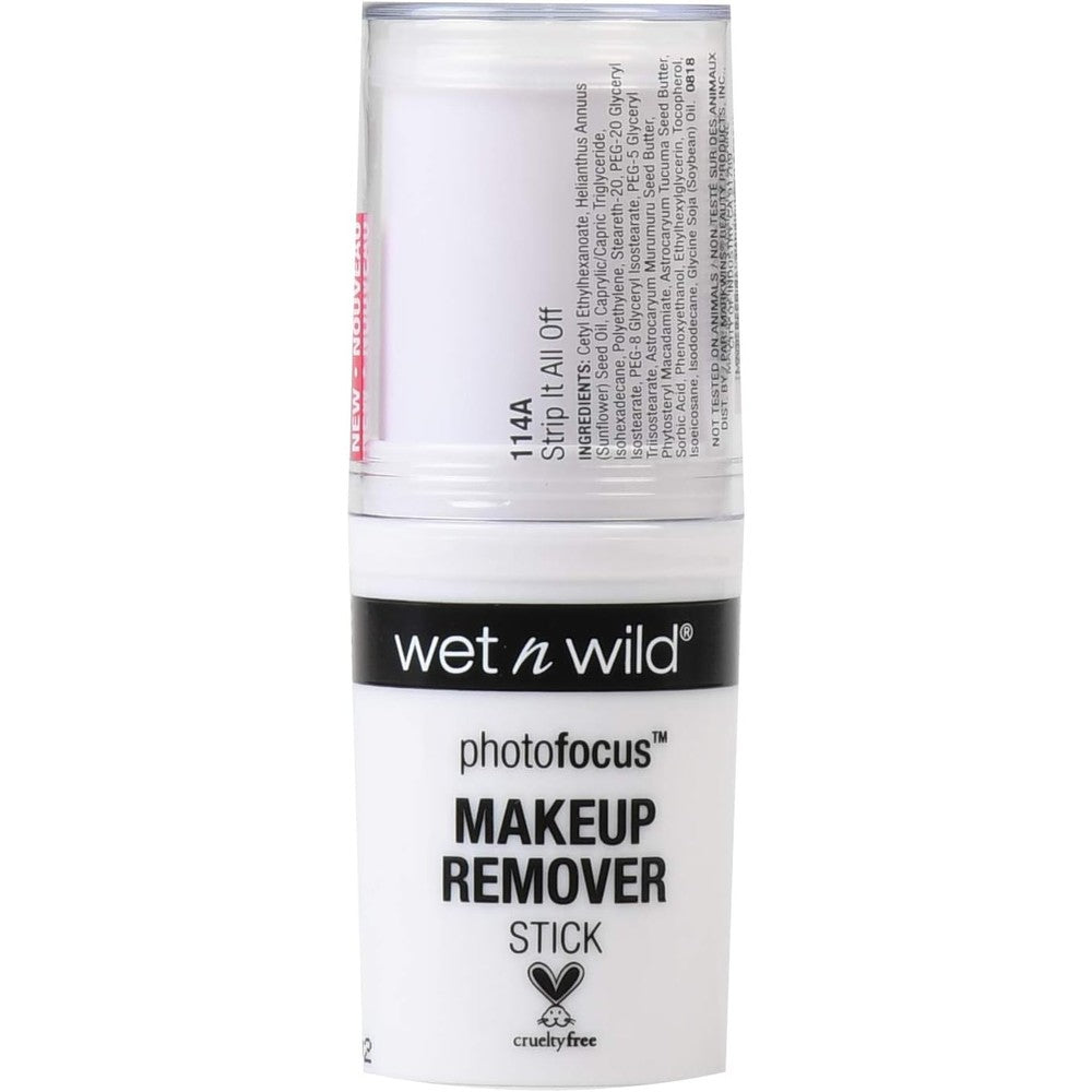 Wet N Wild Photo Focus Makeup Remover Stick front view portable beauty product.