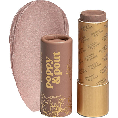 Poppy & Pout All Natural Lip Tint, Cardboard Tube, Hand-Filled, Beeswax, Vitamin E, Coconut Oil, Cruelty Free, All-Natural Shades (Faye)