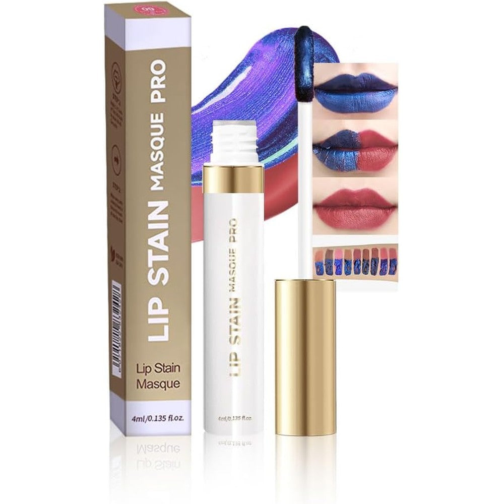 Lip Stain - Wipe-Off &Peel Off Lip Color | Waterproof, Long Lasting, Transfer-Resistant, Smudge-Proof Lip Tint | Easy Wipe Finish, High Pigment | All-Day Vibrant Kiss-Proof Lip Stain, muted rose beige