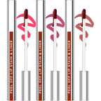 3Pcs Lip Stain Peel Off Set, Peel Off lip Liner Stain Long Lasting Waterproof, Matte Lip Tattoo Tint Transfer Proof, Highly Pigmented Color Lip Makeup(#01+02+03)