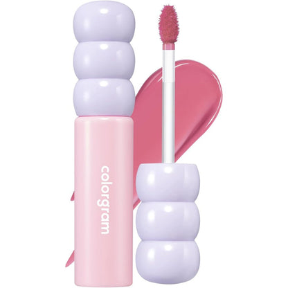 COLORGRAM Fruity Glass Tint 07 Shy Guava | Korean Long Lasting & Waterproof Lip Stain| Glossy Lip Gloss with Lovely Soft Pink Shade | Buildable, Blendable, Moisturizing, Non-Sticky | 0.11 Oz