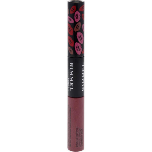 Rimmel London Provocalips 16hr Kiss-Proof Lip Color - Two-Step Liquid Lipstick to Lock in Color and Shine - 005 Just Teasing, .14 fl.oz.