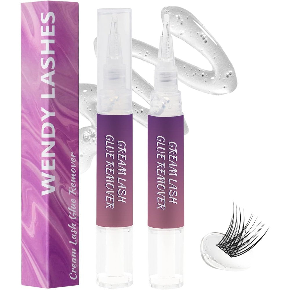Wendy Lashes cream lash glue remover pen front view packaging