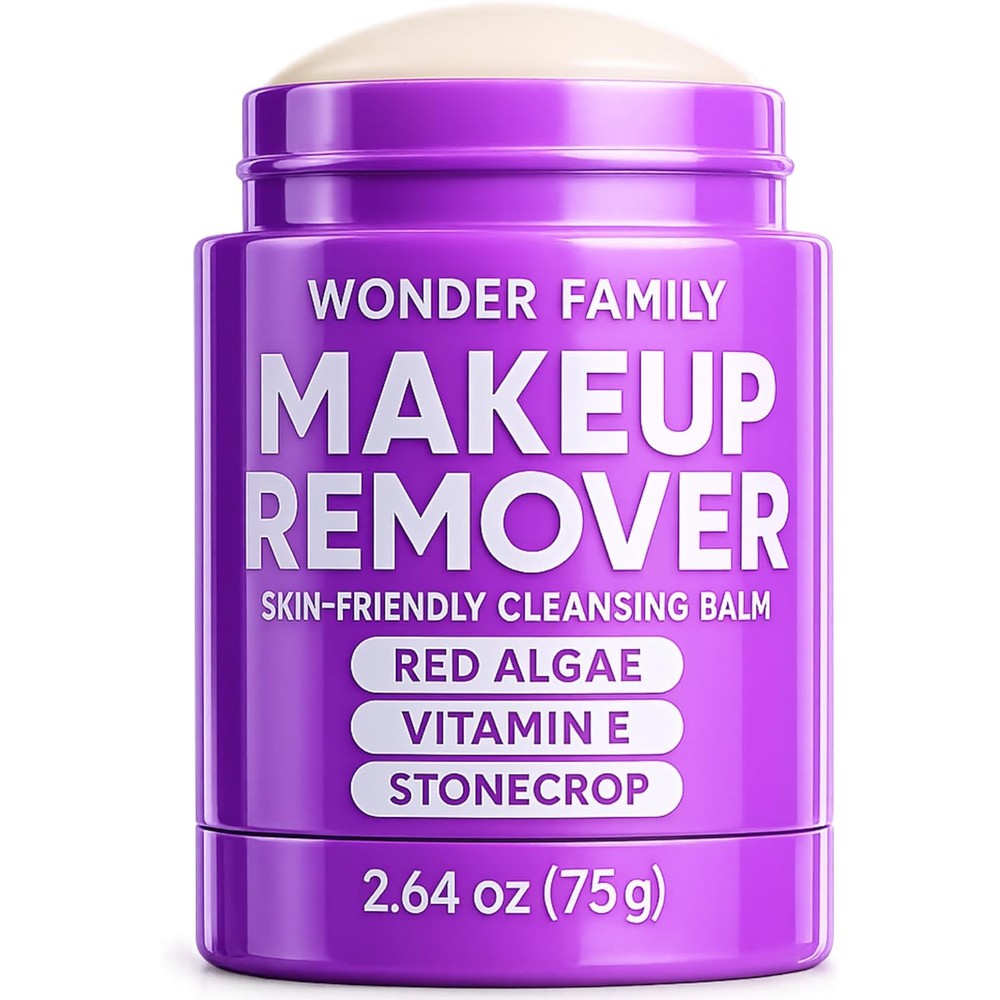 Wonder Family cleansing balm makeup remover stick front view product packaging