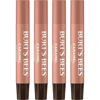 Burt's Bees shimmer lip tint set in caramel for natural luminescent lip color