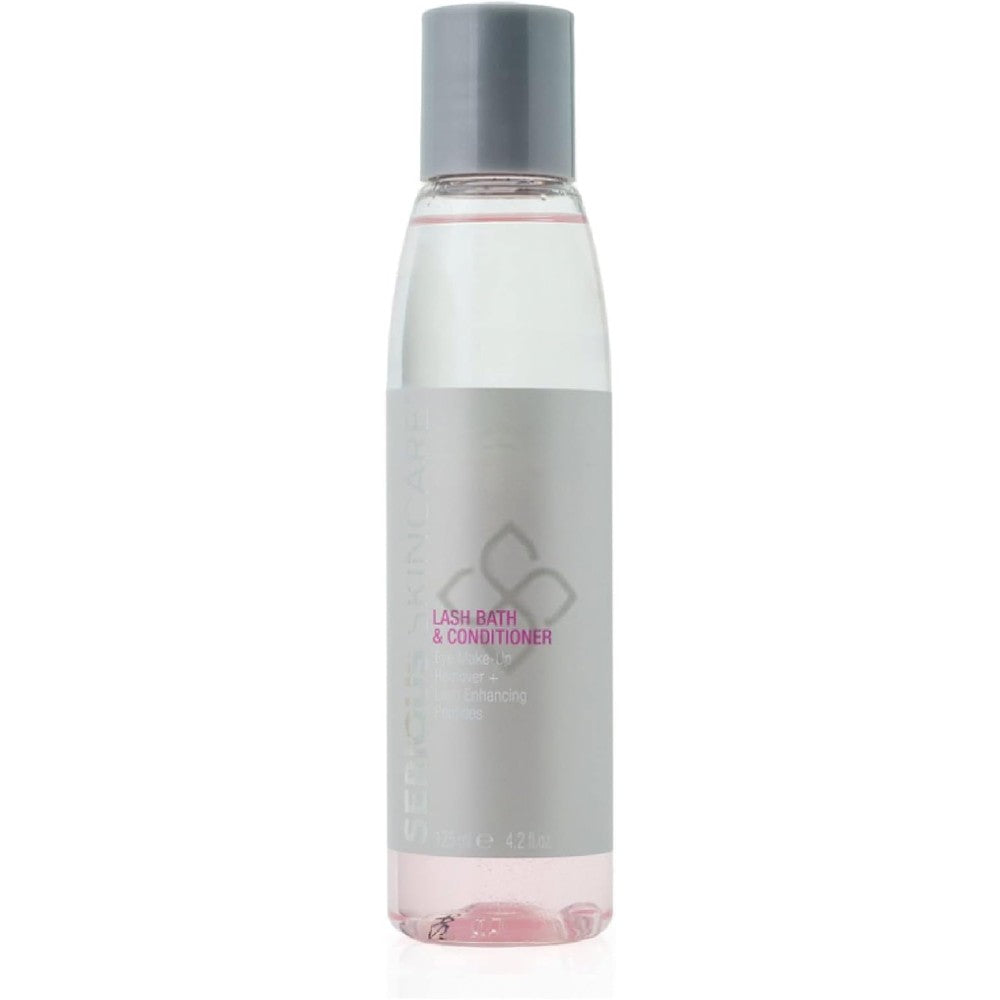 Serious Skincare Lash Bath and Conditioner front view packaging bottle for premium eyelash growth care
