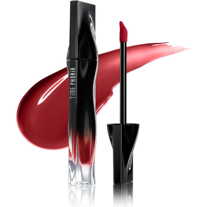 Stellar Dust Lip Stain 09 Enigma, Transfer-Proof & Smudge-Proof Lip Gloss, Deep Red Brown Tinted Glossy Finish, High-Pigment Vibrant, Hydrating Lightweight Long-Lasting Lip Makeup for Women