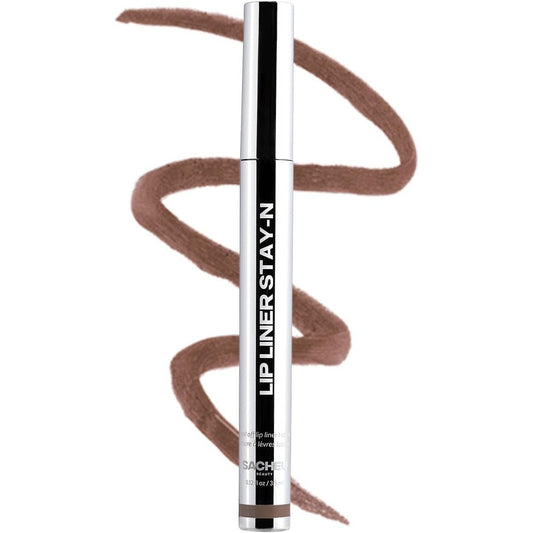 Sacheu Lip Liner STAY-N Peel Off Lip Stain â€” Long Lasting Waterproof Lip Tint with Hyaluronic Acid & Vitamin E â€” Transfer Proof Matte Finish, Vegan & Cruelty-Free (HEY-zel)