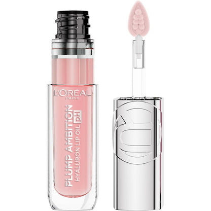 L'Oreal Paris Plump Ambition pH Hyaluron Lip Oil 020 pH RosÃ© front packaging view.