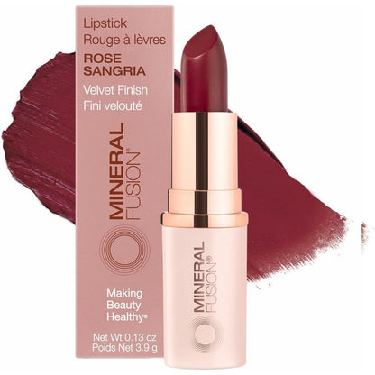 Mineral Fusion long lasting & smudge free lipstick in rose sangria shade