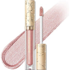 Focallure metallic liquid lipstick front view showing packaging and gold floral cap