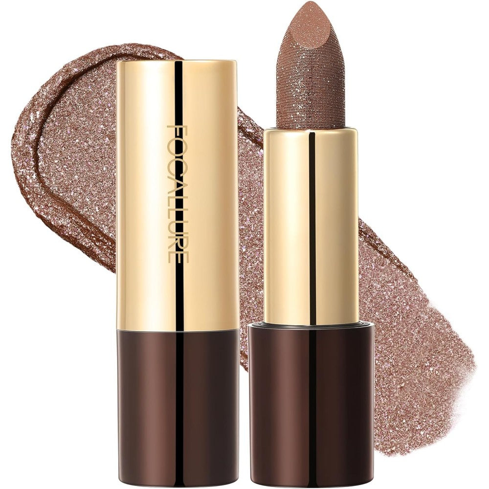 FOCALLURE glisten opal shine lipstick cowgirl shade shimmer finish