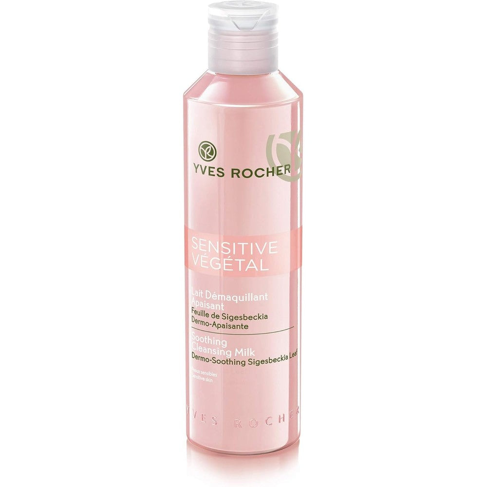 Yves Rocher Derma-Soothing Cleansing Milk front view bottle commercial product image