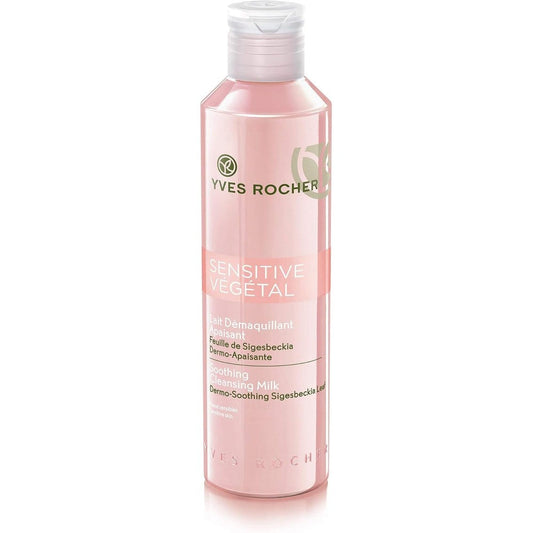 Yves Rocher Derma-Soothing Cleansing Milk bottle front view for sensitive skin