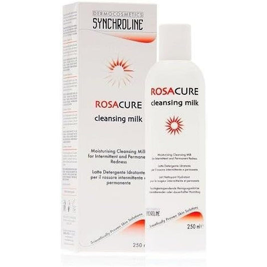 Synchroline Rosacure Moisturising Cleansing Milk 250ml bottle front view for sensitive skin