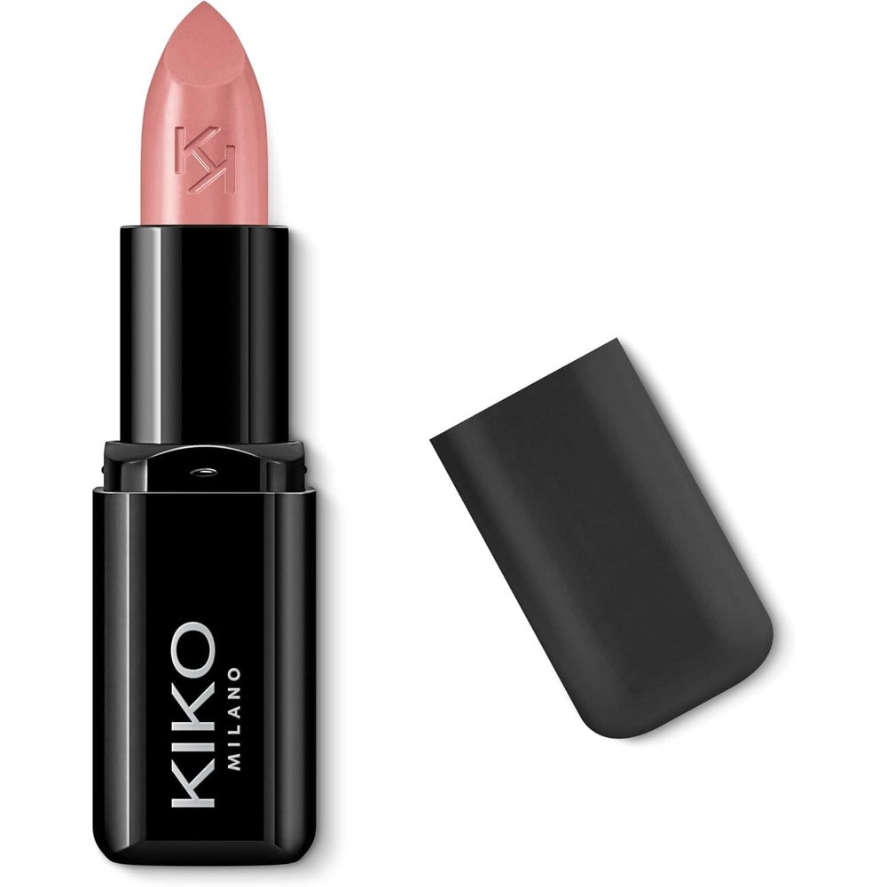 KIKO Milano Smart Fusion Lipstick front view showing sleek black casing and official brand logo