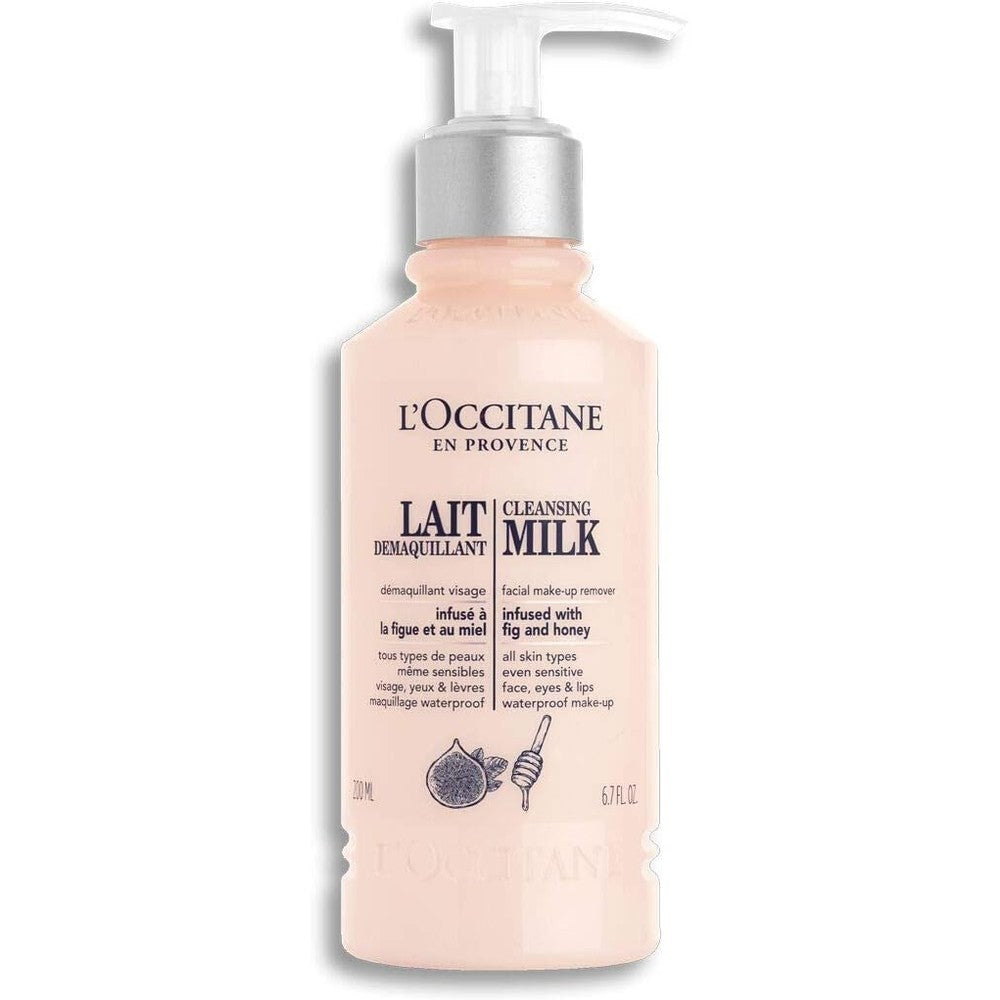 L'Occitane Cleansing Milk Facial Make-Up Remover front view bottle