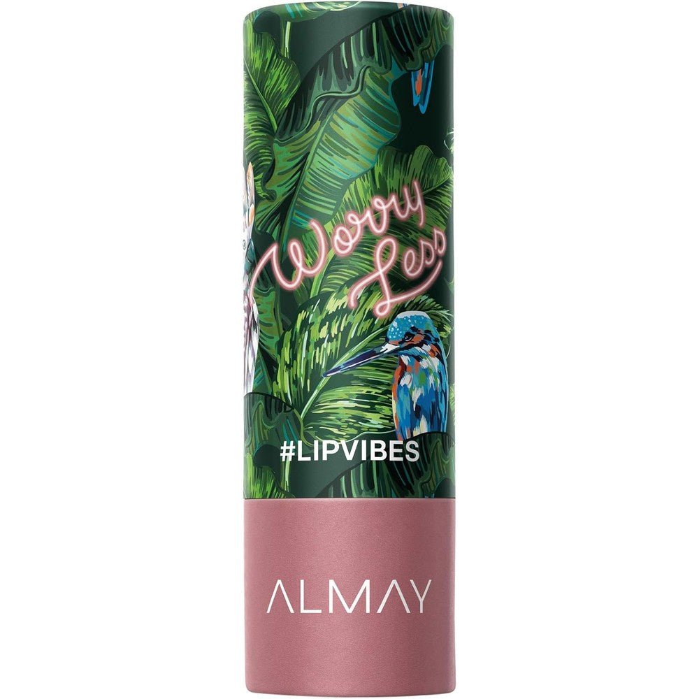 Almay lip vibes Matte lipstick in worry less shade with nourishing shea butter
