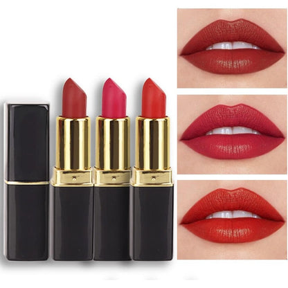 Evpct red matte lipstick set featuring ruby and berry shades for long lasting velvet finish