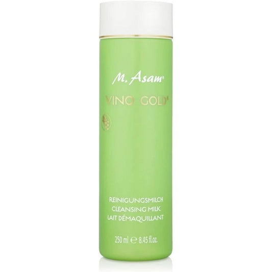 M. Asam Vino Gold Cleansing Milk bottle front view for gentle facial cleansing