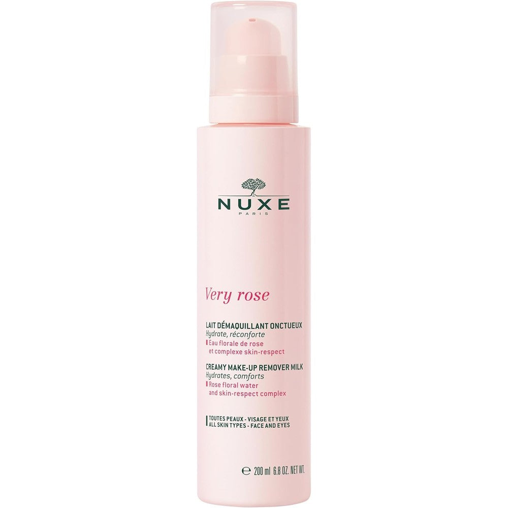 Nuxe Very Rose Creamy Make-Up Remover Milk front view bottle