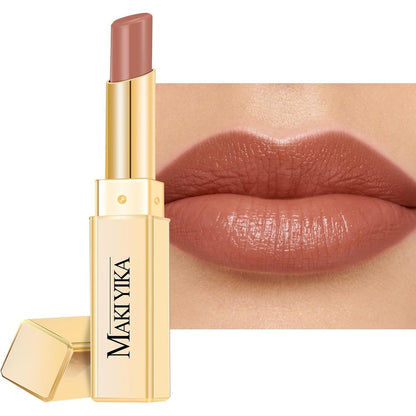 MAKI YIKA moisture lipstick in mica nude shade for hydration of lips and patchy lips