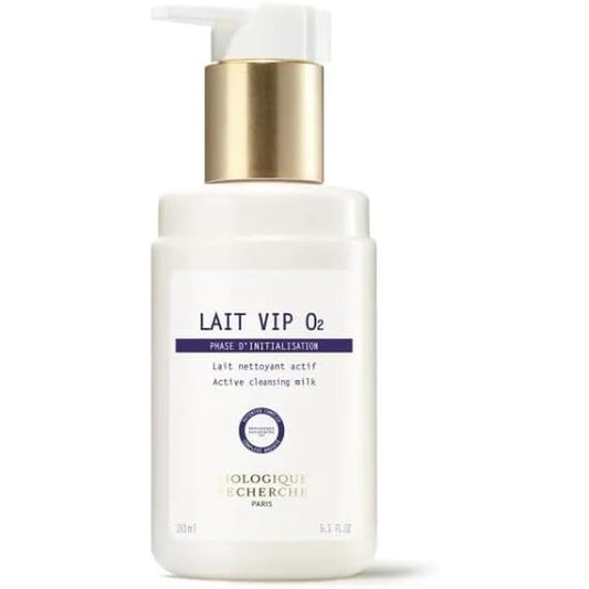 Biologique Recherche Lait VIP O2 oxygenating and purifying cleansing milk bottle front view