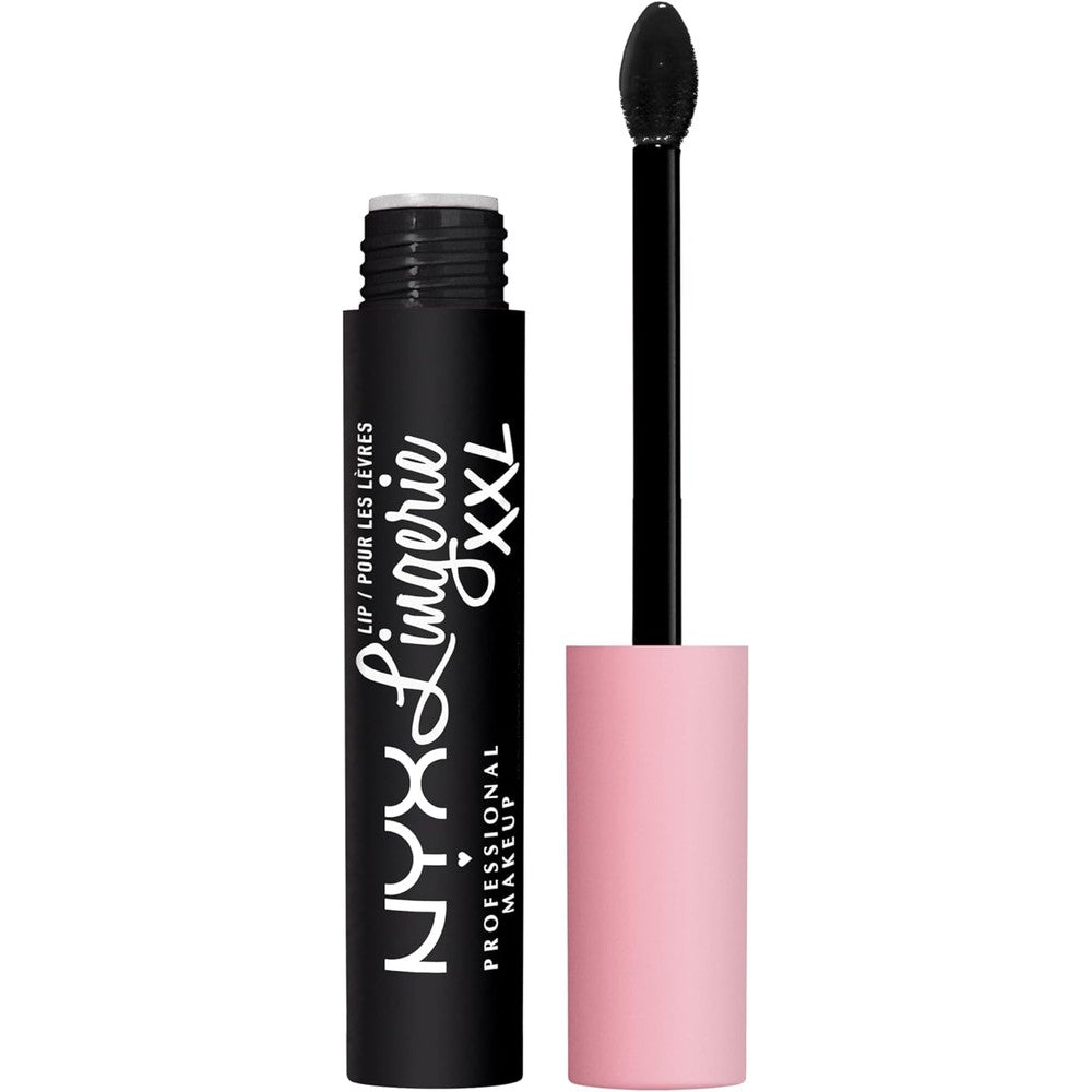 NYX professional makeup lip lingerie XXL matte liquid lipstick in naughty noir black