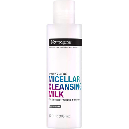 Neutrogena Makeup Melting Nourishing Micellar Milk Fragrance Free Makeup Remover With 7 Percent Emollient Vitamin Complex 6.7 Fluid Ounces - Image 1