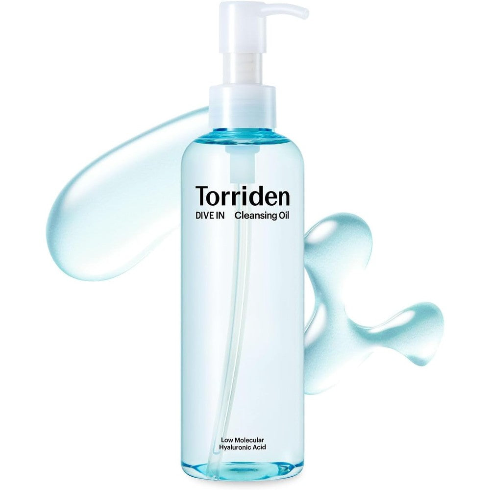 Torriden Dive In Low Molecular Hyaluronic Acid Cleansing Oil front view pump bottle
