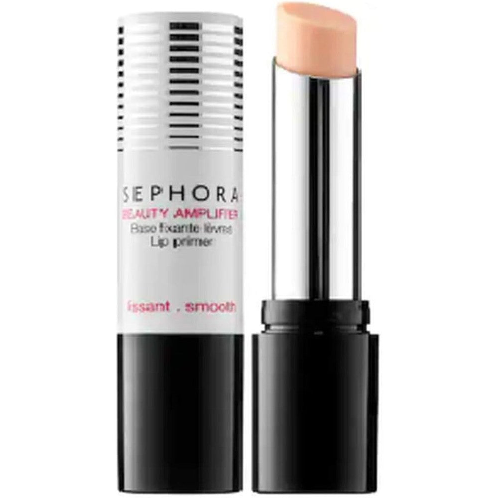 Sephora Beauty Amplifier Lip Primer white and black tube front view