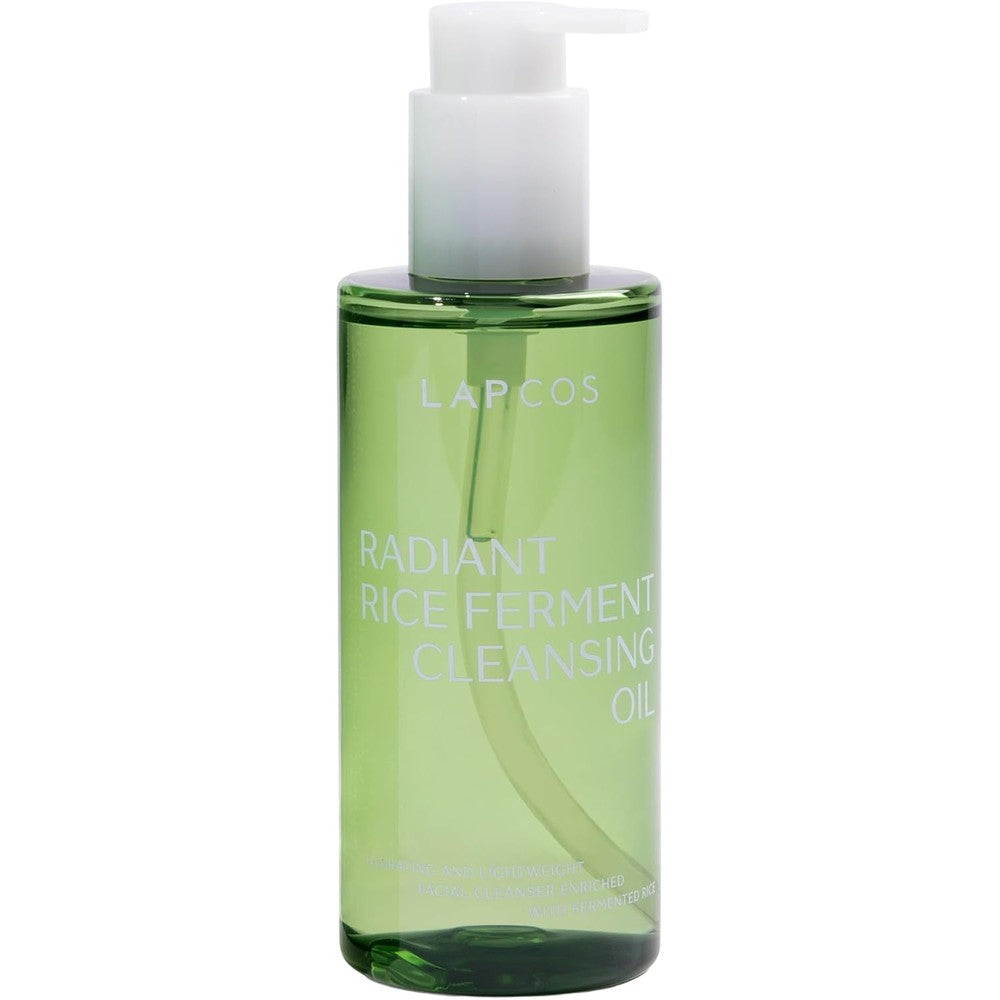 Lapcos Fermented Rice Deep Hydration Cleansing Oil front view green bottle