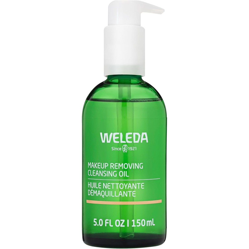 Weleda makeup removing cleansing oil front view bottle packaging