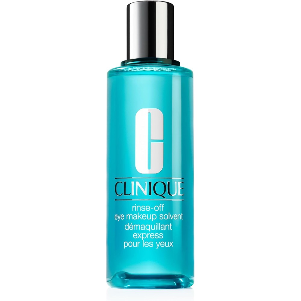 Clinique Rinse Off Oil Free Eye Makeup Remover Solvent bottle front view