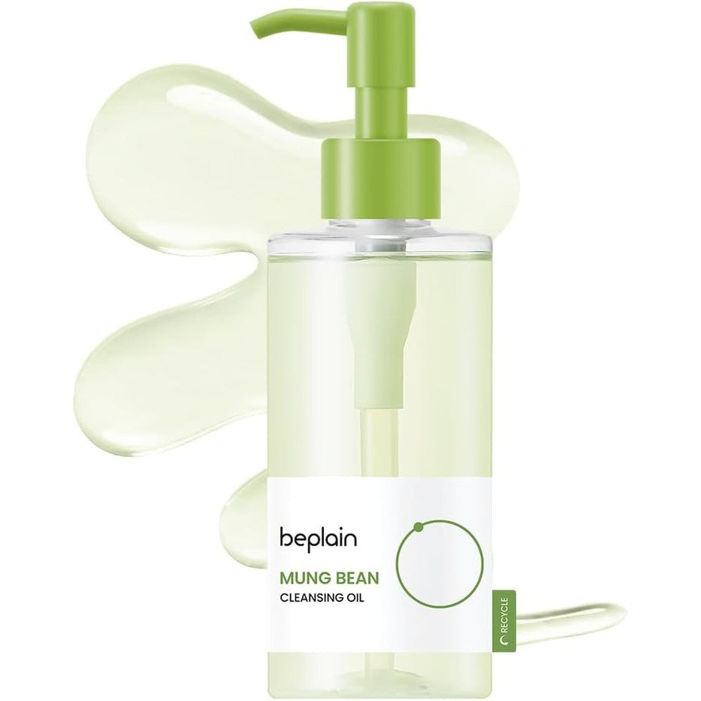 Beplain mung bean cleansing oil front view bottle packaging