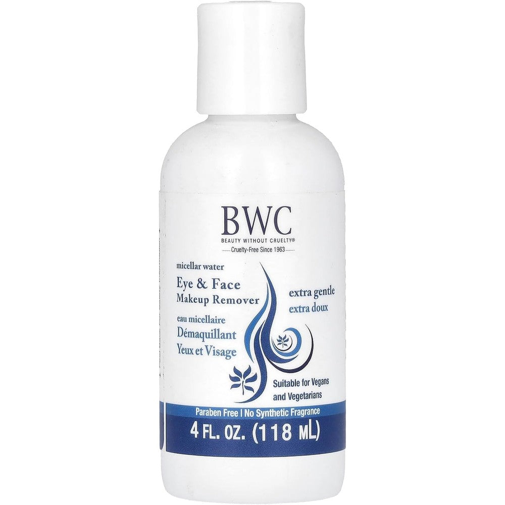 Beauty Without Cruelty Extra Gentle Eye And Face Makeup Remover front view bottle