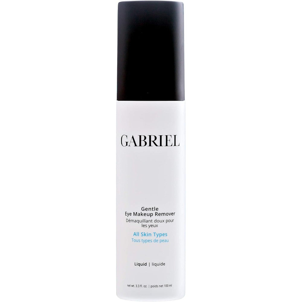 Gabriel Cosmetics Sea Fennel Gentle Eye Makeup Remover front view bottle of clean vegan liquid cleanser.