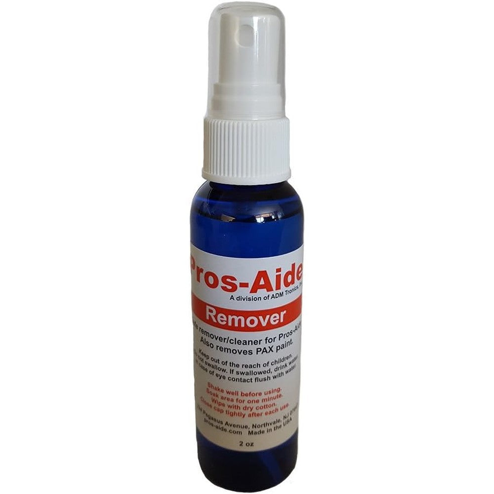 Pros-Aide Remover two ounce spray bottle front view professional cosmetic adhesive cleaner